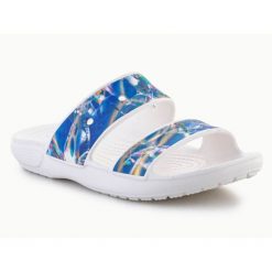 Klapki Crocs Classic Hyperreal Sandal W 208375-928 niebieskie. Niebieskie klapki bez wzorów, z tworzywa sztucznego, casualowe, bez obcasa, bez zapięcia. Za 303.63 zł.