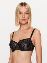 Chantelle Biustonosz z fiszbiną Fleurs Si C12Q50 Czarny. Czarne biustonosze Chantelle, bez wzorów, z syntetyku. Za 439.99 zł.