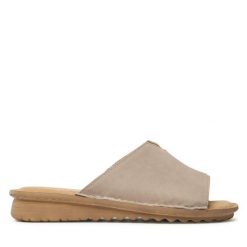 Klapki Bata. Brązowe klapki Bata, bez wzorów, bez obcasa, bez zapięcia. Za 179.99 zł.