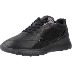Buty GEOX D ALLENIEE Czarny. Czarne buty trekkingowe Geox, z tkaniny, bez zapięcia. Za 292.99 zł.