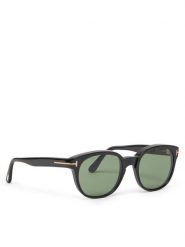 Tom Ford Okulary przeciwsłoneczne FT1180 01N Czarny. Czarne okulary przeciwsłoneczne TOM FORD, bez wzorów, z tworzywa sztucznego. Za 1,149.00 zł.