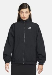 Kurtka uniwersalna damska Nike DM6185010. Czarne kurtki przejściowe sportowe Nike, na wiosnę, m, bez wzorów, z materiału, bez kaptura, do biegania. Za 476.80 zł.