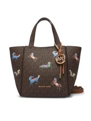 MICHAEL Michael Kors Torebka 30R6G9JT9U Brązowy. Brązowe shopper bag MICHAEL Michael Kors, bez wzorów, ze skóry, bez dodatków. Za 1,429.00 zł.