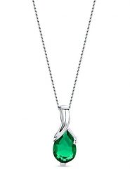 Revoni Złoty naszyjnik z zawieszką - dł. 45 cm rozmiar: onesize. Szare naszyjniki Revoni, z materiału, z szmaragdem, złote. Za 1,035.99 zł.