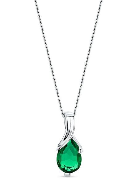 Revoni Złoty naszyjnik z zawieszką - dł. 45 cm rozmiar: onesize. Szare naszyjniki Revoni, z materiału, z szmaragdem, złote. Za 1,035.99 zł.