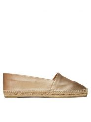 Castañer Espadryle Kenda/118 025708 Złoty. Żółte espadryle Castañer, bez wzorów, ze skóry, bez obcasa. Za 579.99 zł.
