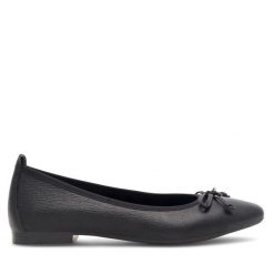 Baleriny Lasocki. Czarne baleriny Lasocki, bez wzorów, bez obcasa, bez zapięcia. Za 129.99 zł.