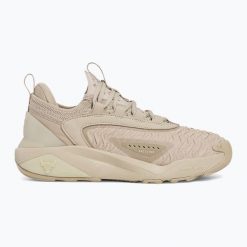 Buty treningowe damskie Under Armour Project Rock 7. Brązowe buty treningowe Under Armour, bez wzorów, bez zapięcia, na fitness i siłownię. Za 489.99 zł.