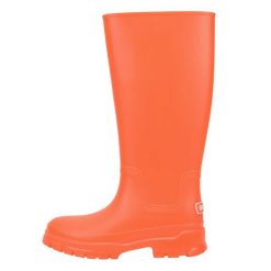 Damskie Codzienne Wodoodporne Gumowe Pomarńczowe Kalosze Kubota 40. Brązowe kalosze Kubota, bez wzorów, z gumy, przed kolano, bez zapięcia. Za 209.99 zł.