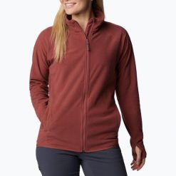 Bluza trekkingowa damska Columbia Back Beauty. Czerwone bluzy Columbia, bez wzorów, sportowe, bez ramiączek, bez kaptura. Za 129.99 zł.