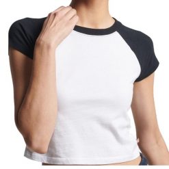 Koszulka sportowa damska Superdry Vintage Baseball Tinny. Szare t-shirty sportowe Superdry, s, bez wzorów, z bawełny, bez ramiączek. Za 68.00 zł.