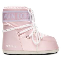 Śniegowce Moon Boot. Czerwone śniegowce Moon Boot, bez wzorów, bez zapięcia. Za 1,089.00 zł.