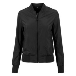 Kurtka Bomberka Damska Nylon. Zielone kurtki BUILD YOUR BRAND, m, bez wzorów, z nylonu, bez kaptura. Za 177.99 zł.