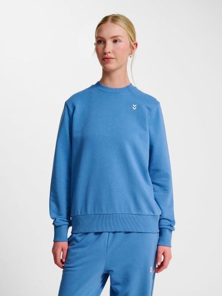 Damska bluza z okrągłym dekoltem Hummel Pulse. Niebieskie bluzy Hummel, xs, bez wzorów, z bawełny, bez kaptura, do piłki ręcznej. Za 150.80 zł.
