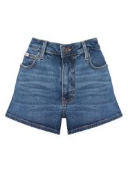 Guess Jeans Szorty jeansowe W5YD0Y D5R11 Niebieski Regular Fit. Niebieskie szorty Guess Jeans, z aplikacjami, z bawełny. Za 299.99 zł.