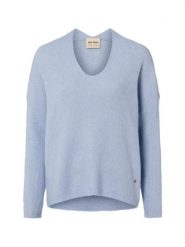 MOS MOSH Sweter z zawartością alpaki - MMThora Kobiety Wełna niebieski, L. Niebieskie swetry Mos Mosh, l, bez wzorów, z dzianiny, eleganckie, bez ramiączek. Za 429.95 zł.