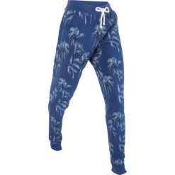 Spodnie dresowe, długie, Level 1 bonprix kobaltowy melanż z nadrukiem. Spodnie dresowe marki bonprix. Za 49.99 zł.