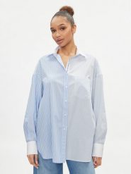 Replay Koszula W2136 .000.10338 Niebieski Comfort Fit. Niebieskie koszule Replay, l, bez wzorów, z bawełny, bez kołnierzyka, bez ramiączek. Za 489.99 zł.