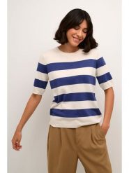 Kaffe Sweter w kolorze kremowo-granatowym rozmiar: M. Brązowe swetry Kaffe, m, bez wzorów, bez ramiączek. Za 86.99 zł.