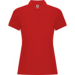 Damska Koszulka Polo Pegaso Premium Z Krótkim Rękawem. Czerwone t-shirty sportowe ROLY, xl, bez wzorów, bez ramiączek. Za 54.99 zł.