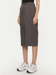 Brave Soul Spódnica midi LSKW-272NANCYCHA Szary Regular Fit. Szare spódnice Brave Soul, s, bez wzorów, z bawełny, midi. Za 79.99 zł.