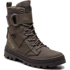 Trapery PALLADIUM - Pallabosse Tact St Tx 95946-345-M Vetiver/Olive Night. Zielone traperki Palladium, z materiału. Za 449.00 zł.