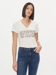 Liu Jo T-Shirt WA4019 JS923 Biały Regular Fit. Białe t-shirty Liu Jo, xs, bez wzorów, z bawełny, bez kołnierzyka, bez ramiączek. Za 189.99 zł.