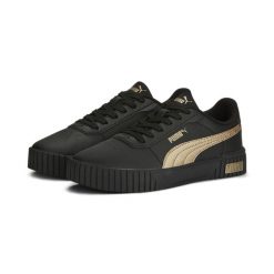 Buty damskie sportowe Puma CARINA 2.0 SPACE METALLICS. Czarne buty treningowe Puma, bez wzorów, z gumy, bez zapięcia, trekkingowe. Za 309.00 zł.