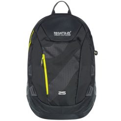 Plecak unisex Altorock II 25L czarno-zielony. Szare plecaki Regatta, bez wzorów, z poliesteru, bez dodatków. W wyprzedaży za 159.99 zł.
