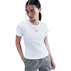 Koszulka sportowa damska Nike HV4994100. Białe t-shirty sportowe Nike, l, bez wzorów, z bawełny, bez ramiączek, na fitness i siłownię. Za 252.00 zł.
