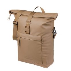 Torba rowerowa Brooklyn MIK Hooks, piaskowa. Brązowe torby na laptopa BASIL, bez wzorów, z materiału, na ramię. Za 389.70 zł.