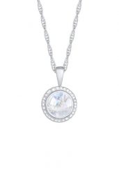 Nenalina Damski wisiorek okrągły Boho Twisted Basic z kamieniem księżycowym w pozłacanym srebrze próby 925 Sterling Silver Naszyjniki 1 ct. Szare naszyjniki Nenalina, z materiału, z kamieniem księżycowym, pozłacane. Za 248.99 zł.