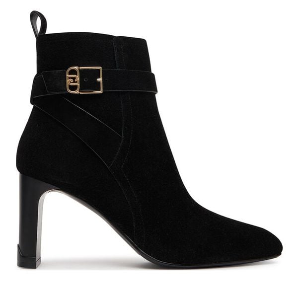 Botki Liu Jo. Czarne botki Liu Jo, bez wzorów, bez obcasa, na słupku, bez zapięcia. Za 899.99 zł.