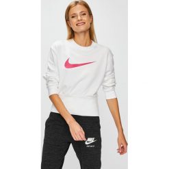 Nike Sportswear - Bluza. Białe bluzy Nike Sportswear, l, bez wzorów, z bawełny, bez kaptura. W wyprzedaży za 169.90 zł.