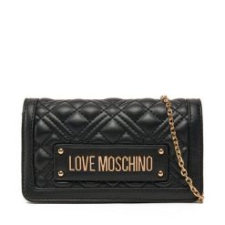 Torebka LOVE MOSCHINO. Czarne kopertówki Love Moschino, bez wzorów, wizytowe, bez dodatków. Za 389.99 zł.