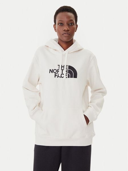 The North Face Bluza Drew Peak NF0A89EH Beżowy Regular Fit. Brązowe bluzy The North Face, xl, bez wzorów, z bawełny, bez ramiączek, bez kaptura. Za 239.99 zł.