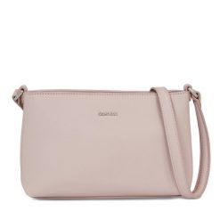 Torebka Calvin Klein. Szare listonoszki Calvin Klein, bez wzorów, bez dodatków. Za 579.99 zł.