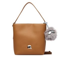 Torebka KARL LAGERFELD. Brązowe torebki klasyczne KARL LAGERFELD, bez wzorów, klasyczne, bez dodatków. Za 849.99 zł.