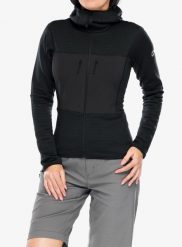 Bluza rozpinana damska Berghaus MTN Guide MW Hoody. Czarne bluzy z kapturem Berghaus, xl, bez wzorów, z elastanu, bez kaptura, narciarskie. Za 521.39 zł.