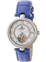 Empress Zegarek automatyczny "Stella" w kolorze srebrno-niebiesko-białym rozmiar: onesize. Niebieskie, analogowe zegarki Empress, ze stali. Za 543.99 zł.