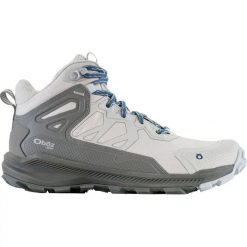Buty turystyczne damskie Oboz Katabatic Low B-Dry. Szare trekkingi OBOZ, bez wzorów, bez zapięcia, trekkingowe. Za 675.00 zł.