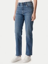 Calvin Klein Jeans Jeansy LV047F711G Granatowy Straight Fit. Niebieskie jeansy Calvin Klein Jeans, bez wzorów, z bawełny. Za 409.99 zł.