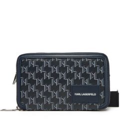 Torebka KARL LAGERFELD. Niebieskie listonoszki KARL LAGERFELD, bez wzorów, bez dodatków. Za 579.99 zł.