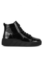 Rieker Revolution Lifestyle Botki W0561-01 Czarny. Czarne botki Rieker Revolution Lifestyle, bez wzorów, bez obcasa, na płaskiej podeszwie, bez zapięcia. Za 375.00 zł.