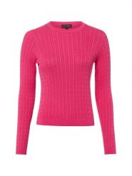 Franco Callegari Sweter z dzianiny Kobiety Bawełna wyrazisty róż, XL. Czerwone swetry Franco Callegari, xl, bez wzorów, z bawełny, klasyczne, bez ramiączek. Za 249.95 zł.