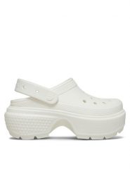 Crocs Klapki Stomp Clog 209348 Beżowy. Brązowe klapki Crocs, bez wzorów, z tworzywa sztucznego, bez obcasa, bez zapięcia. Za 239.99 zł.