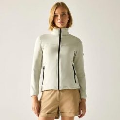 Bluza polarowa damska Florena z zamkiem błyskawicznym. Szare bluzy bez kaptura Regatta, bez wzorów, z elastanu. Za 399.99 zł.