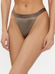 Boss Stringi Select 50515419 Brązowy. Brązowe stringi Boss, bez wzorów, z syntetyku. Za 159.99 zł.