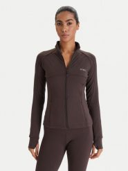 Guess Bluza V6RP15 KD952 Brązowy Slim Fit. Brązowe bluzy bez kaptura Guess, xl, z aplikacjami, z syntetyku, bez kaptura. Za 349.99 zł.