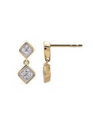 Maison héritage PARIS Złote kolczyki-wkrętki z diamentami rozmiar: onesize. Żółte kolczyki maison héritage PARIS, z diamentem, złote. Za 1,000.99 zł.